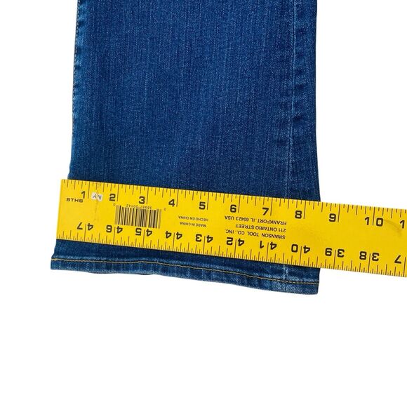 Gap 1969 Curvy Bootcut Jeans Low Rise Stretch Blue Womens 27 Short - Picture 9 of 10